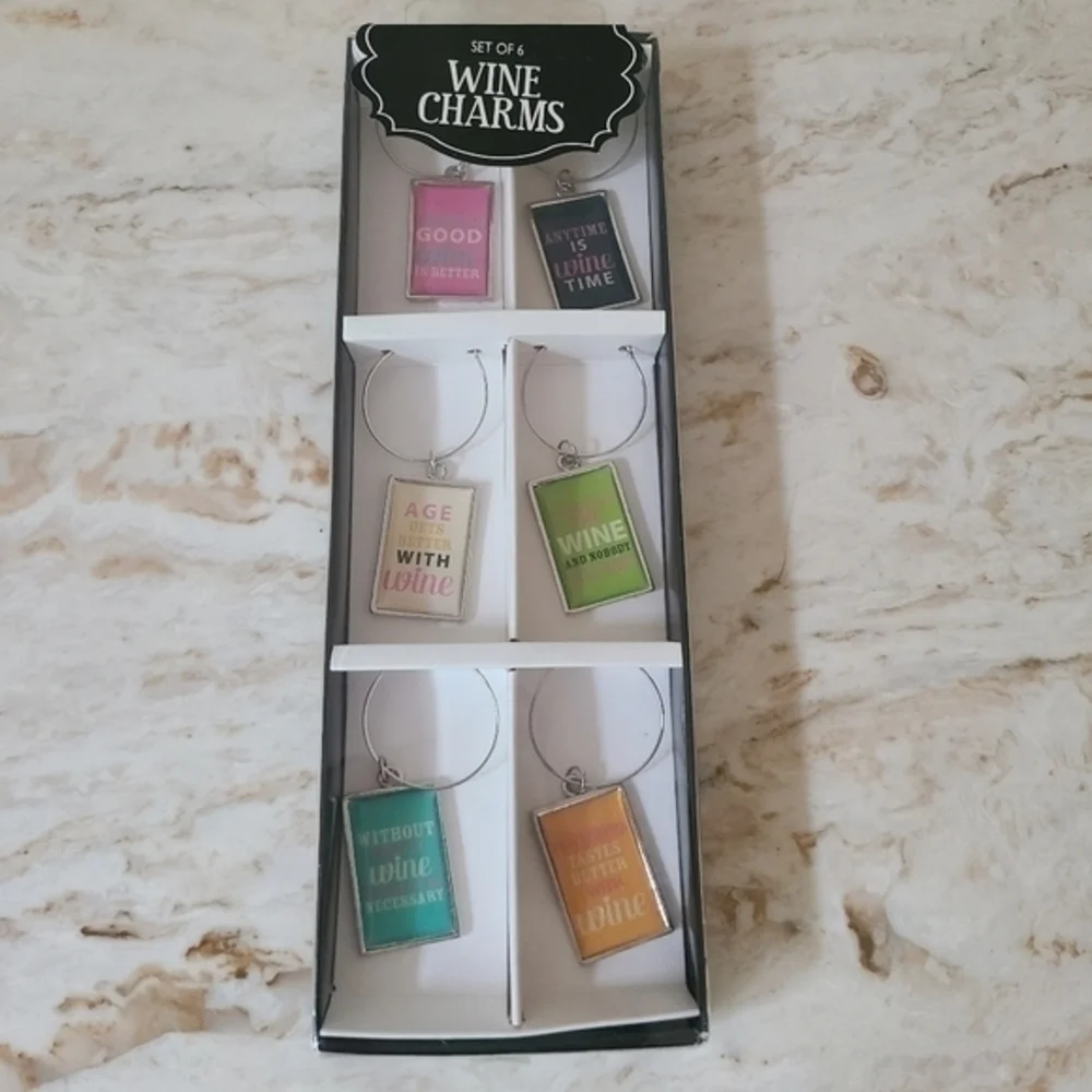 Wine Glass Charms Set Of Six‎